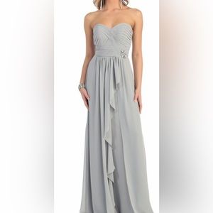 Silver (gray) with crystal accents